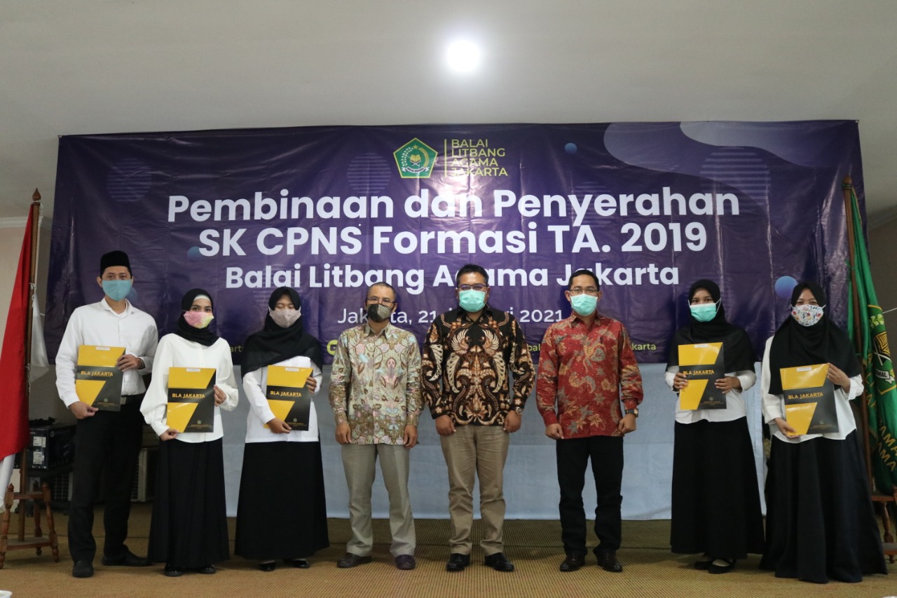 Penyerahan SK CPNS Formasi TA. 2019 Di Lingkungan Balai Litbang Agama Jakarta
